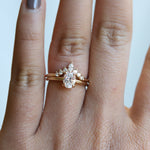 AVA | 0.8 ct Oval Dainty Cathedral Solitaire Ring