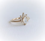 Ophelia | 0.3 ct. Pear Lab Grown Diamond Crown Ring