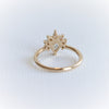 Ophelia | 0.3 ct. Pear Diamond Crown Ring
