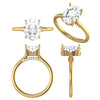 WYN Art Deco Lux | Oval (Elongated) Solitaire Ring