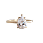 WYN Hidden Halo | Pear Solitaire Ring