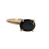 Stella | 14K Oval Black Onyx Hidden Star East West Ring