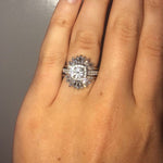 Victoria Crown No.2 | 14K + 0.4 CT. Diamond and Lab Grown Diamond Crown Contour Band - Emi Conner Jewelry 