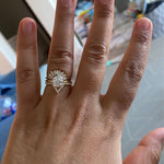 Victoria Crown No.2 | 14K + 0.4 CT. Diamond and Lab Grown Diamond Crown Contour Band - Emi Conner Jewelry 