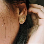 PEONY NO.5 | 14K PEONY Stud Earrings - Emi Conner Jewelry 