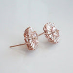 Victoria | 14K Morganite & Diamond Earrings - Emi Conner Jewelry 