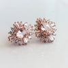 Victoria | 14K Morganite & Diamond Earrings - Emi Conner Jewelry 