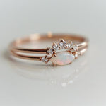 Diana | 14K Marquise Australian Opal and Diamond Ring - Emi Conner Jewelry 