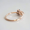 Bella | 14K Emerald & Black Diamond Mini Cluster Ring - Emi Conner Jewelry 