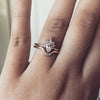 Ophelia | GIA CERTIFIED 0.3 ct. Pear Diamond Crown Ring - Emi Conner Jewelry 