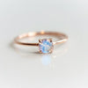 EVA | 0.4 ct. Round Rainbow Moonstone Solitaire Promise Ring - Emi Conner Jewelry 