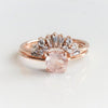 EVA | 0.7 ct. Round Rose Quartz Petite Solitaire Ring - Emi Conner Jewelry 