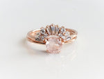 EVA | 0.7 ct. Round Rose Quartz Petite Solitaire Ring - Emi Conner Jewelry 