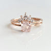 EVA | 0.7 ct. Round Rose Quartz Petite Solitaire Ring - Emi Conner Jewelry 