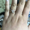 EVA | 0.4 ct. Round Rainbow Moonstone Solitaire Promise Ring - Emi Conner Jewelry 