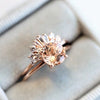 ALVA l Classic 1 Carat Round Peach Morganite Solitaire Ring - Emi Conner Jewelry 