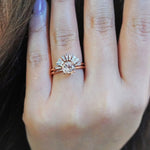 ALVA l Classic 1 Carat Round Peach Morganite Solitaire Ring - Emi Conner Jewelry 