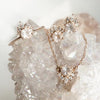 Olivia | 14K Rose Quartz & Diamond Crown Pendant Necklace - Emi Conner Jewelry 