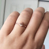 EVA | 0.4 ct. Pear Peach Morganite Solitaire Ring - Emi Conner Jewelry 