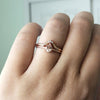 EVA | 0.4 ct. Pear Peach Morganite Solitaire Ring - Emi Conner Jewelry 