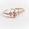 Scarlett | 14K Morganite & Diamond Cluster Ring - Emi Conner Jewelry 