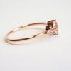 Scarlett | 14K Morganite & Diamond Cluster Ring - Emi Conner Jewelry 