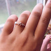 Scarlett | 14K Morganite & Diamond Cluster Ring - Emi Conner Jewelry 