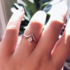EVA | 0.4 ct. Pear Peach Morganite Solitaire Ring - Emi Conner Jewelry 