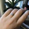 ALVA | 14K 0.7 ct Oval Aquamarine Dainty Solitaire Ring - Emi Conner Jewelry 