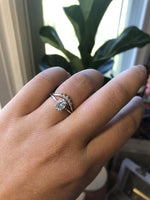 ALVA | 14K 0.7 ct Oval Aquamarine Dainty Solitaire Ring - Emi Conner Jewelry 