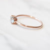 EVA | 14K 0.4 ct. Oval Aquamarine East West Solitaire Ring - Emi Conner Jewelry 