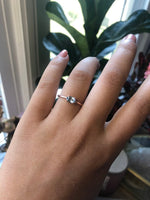 EVA | 14K 0.4 ct. Oval Aquamarine East West Solitaire Ring - Emi Conner Jewelry 