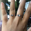 EVA | 14K 0.7 ct. Oval Aquamarine East West Solitaire Ring - Emi Conner Jewelry 
