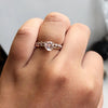 ALVA l 0.7 ct Round Rose Quartz Dainty Solitaire Ring In Smooth and Shiny Finish - Emi Conner Jewelry 