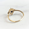 Skylar | 14K Blue Sapphire & Diamond Snowflake Halo Ring - Emi Conner Jewelry 