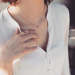 Olivia | 14K Rainbow Moonstone & Diamond Crown Pendant Necklace - Emi Conner Jewelry 