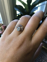 ALVA | 14K 0.7 ct Oval Aquamarine Dainty Solitaire Ring - Emi Conner Jewelry 