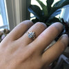 ALVA | 14K 0.7 ct Oval Aquamarine Dainty Solitaire Ring - Emi Conner Jewelry 