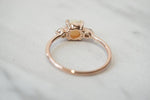EVA | 14K Side Stone Round Australian Opal & Diamond Ring - Emi Conner Jewelry 
