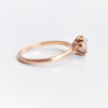 ALVA | 0.7 ct Round Peach Morganite Solitaire Ring - Emi Conner Jewelry 
