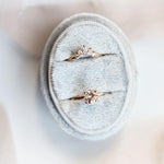 ALVA | 0.7 ct Round Peach Morganite Solitaire Ring - Emi Conner Jewelry 