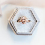 ALVA | 0.7 ct Round Peach Morganite Solitaire Ring - Emi Conner Jewelry 