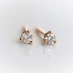 14K Classic Cocktail Style Diamond Stud Earrings - Emi Conner Jewelry 