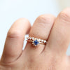 Annabelle | GIA CERTIFIED 0.2 ct. Diamond 14k Gold Halo Ring - Emi Conner Jewelry 