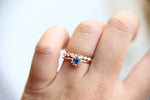 Annabelle | GIA CERTIFIED 0.2 ct. Diamond 14k Gold Halo Ring - Emi Conner Jewelry 