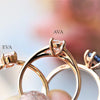 EVA | 0.7 ct. Round Rose Quartz Petite Solitaire Ring - Emi Conner Jewelry 