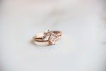 EVA | 0.4 ct. Pear Peach Morganite Solitaire Ring - Emi Conner Jewelry 