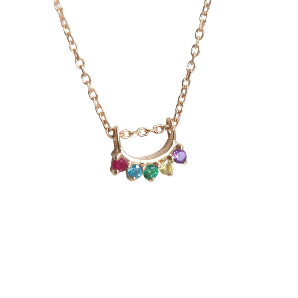 Joy | 5-Stone Arch Necklace in Love Is Love