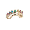 JOY | 7-Stone Double Arch Band in Love Is Love color
