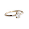 Aurora | Pear Cut Diamond Accented Ring